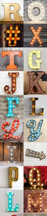 FAB 158816 tapeta ścienna XXL wooden light letters– marque