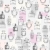 FAB 138856 tapety ścienne perfume bottles lilac purple, light peach pink, grey and white