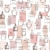 FAB 138854 tapety ścienne perfume bottles shiny peach pink