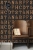 FAB 138852 tapety ścienne wooden light letters black and sepia brown