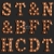 FAB 138852 tapety ścienne wooden light letters black and sepia brown