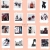 FAB 138847 tapety ścienne polaroid  pictures peach pink