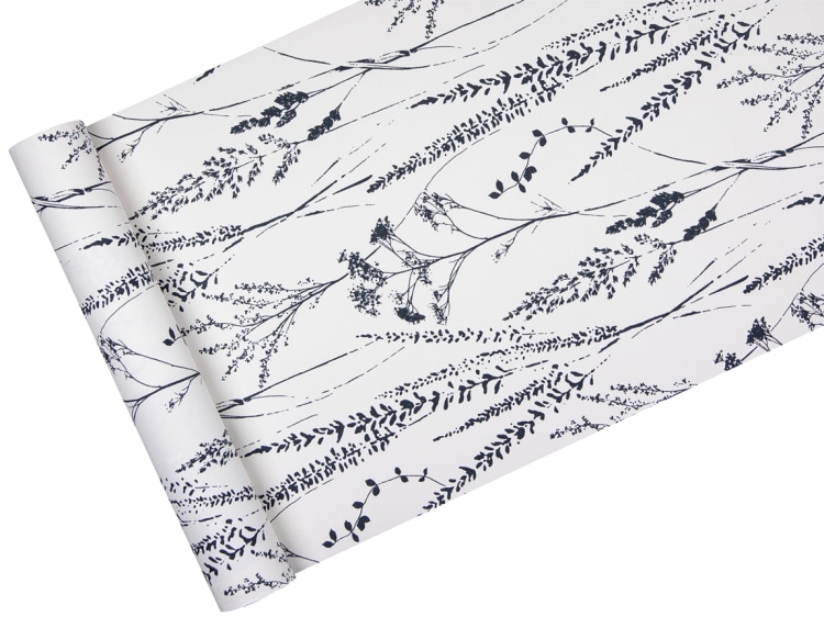 Tapeta A64201 w gałązki Biało-Czarna Skandynawski Styl