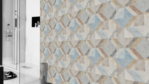 Tapeta 311907 Pastelowa Kolorystyka - Figury Geometryczne