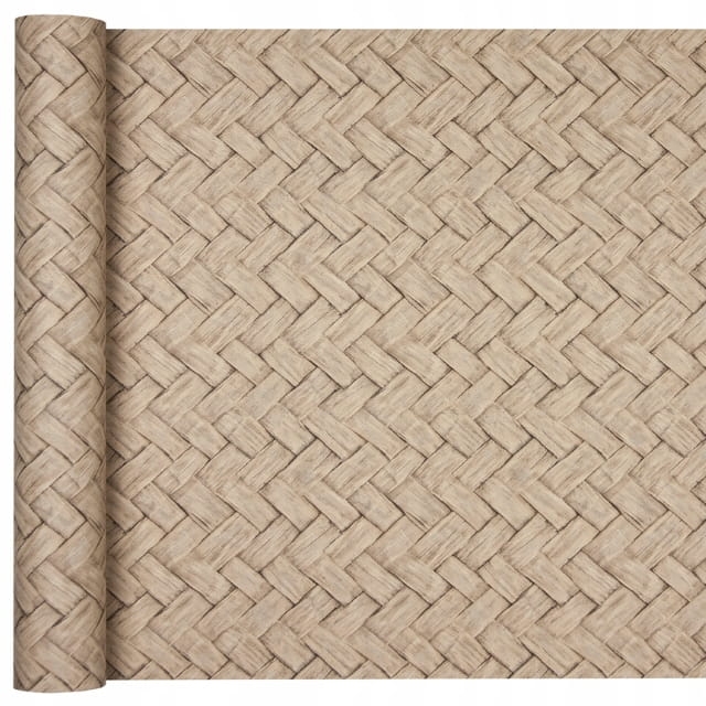 Tapeta M69008 na ścianę naturalna Plecionka Deska Drewno flizelina