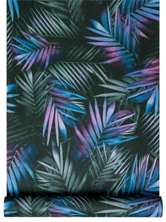 tapeta 576506 w fioletowe liście palmy
