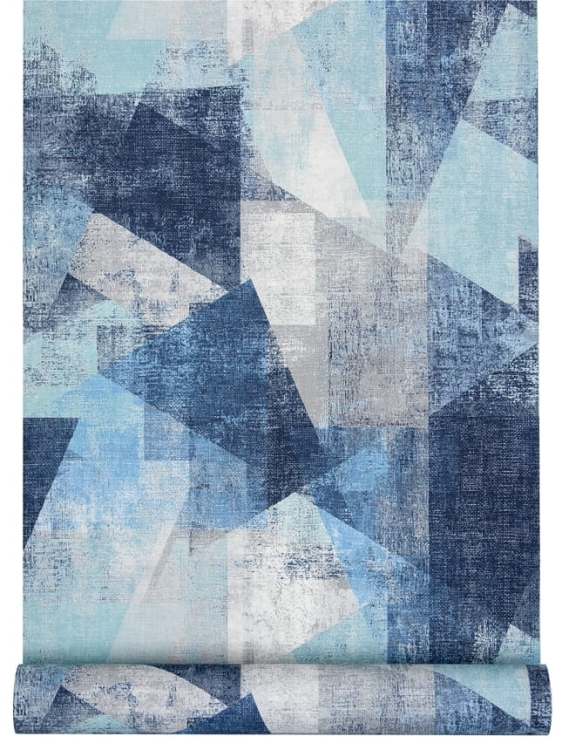tapeta PP3601 niebieska geometria