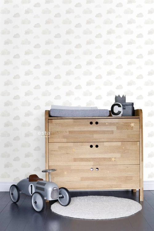 tapeta dziecięca 138945 w chmurki