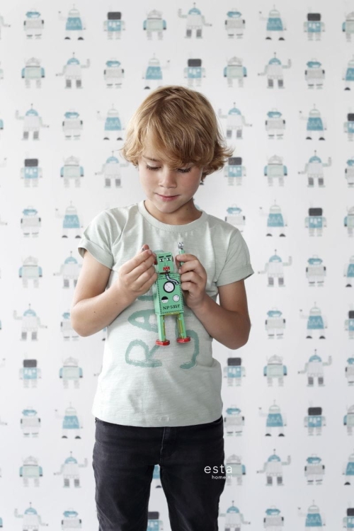 tapeta dziecięca 138938 w roboty