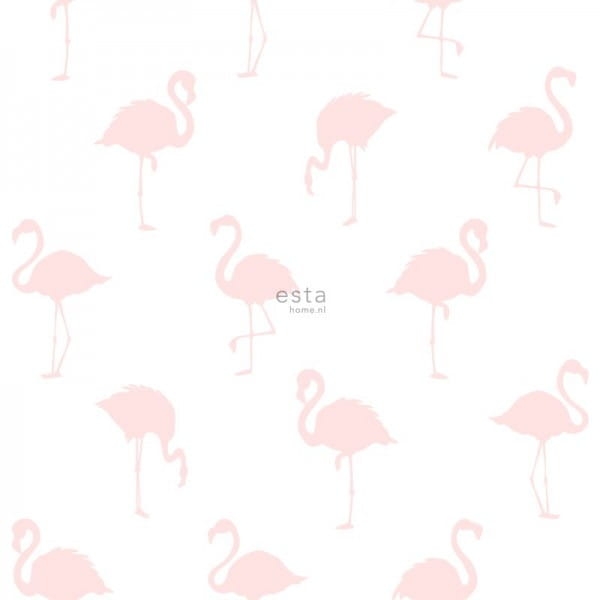 tapeta dziecięca 138918 we flamingi