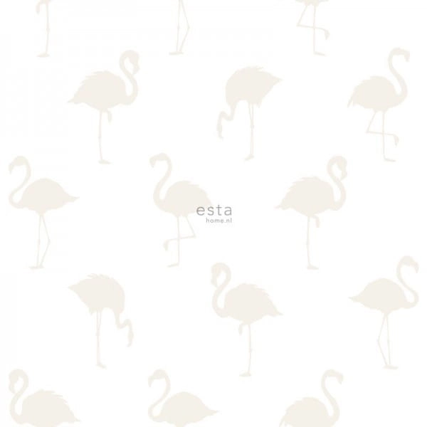 tapeta dziecięca 138917 we flamingi