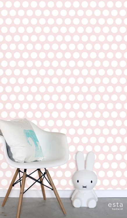 tapeta dziecięca 128859 w kropki