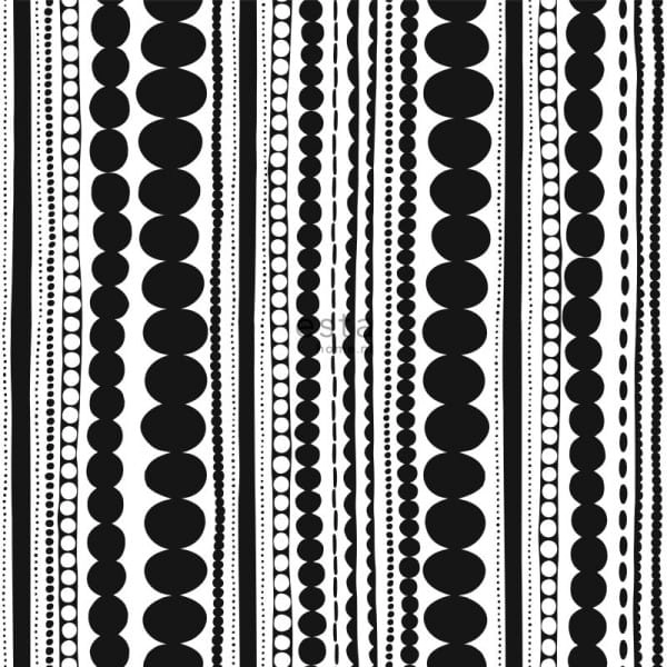 FAB 138838 tapety ścienne beads black and white