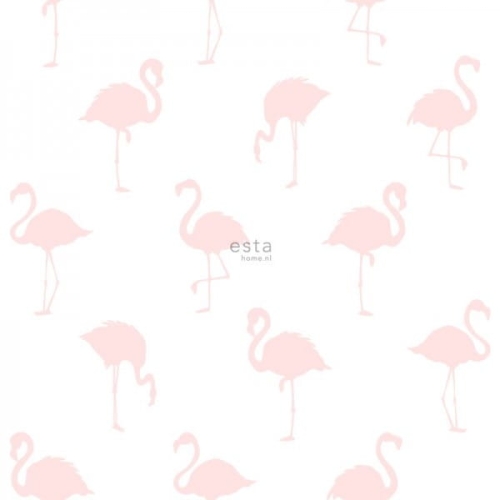 tapeta dziecięca 138918 we flamingi