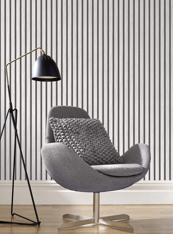 tapeta 277776 w jasnoszare lamele