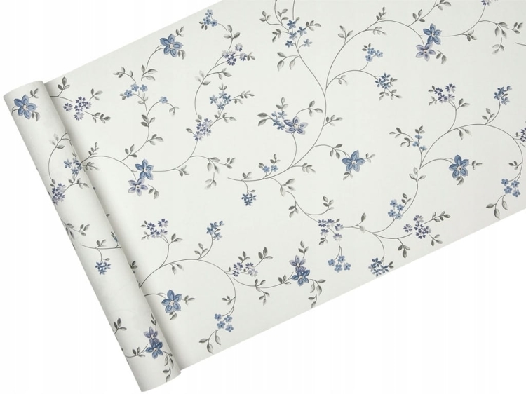 Tapeta 39071-3 Angielski Styl drobne Niebieskie kwiatki